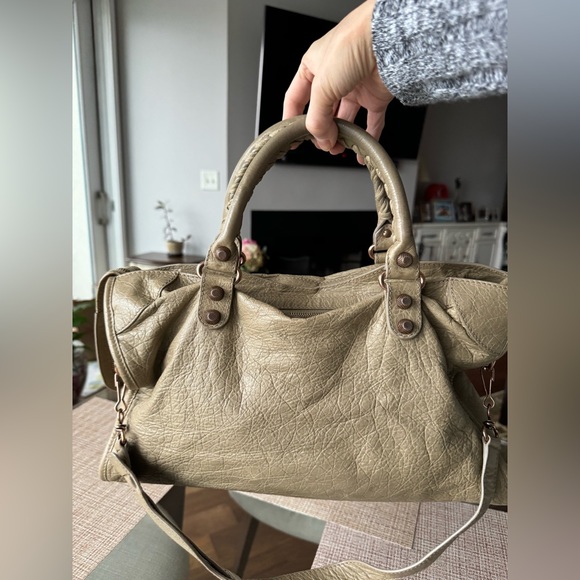 Balenciaga City Bag Taupe Leather - Picture 2 of 14